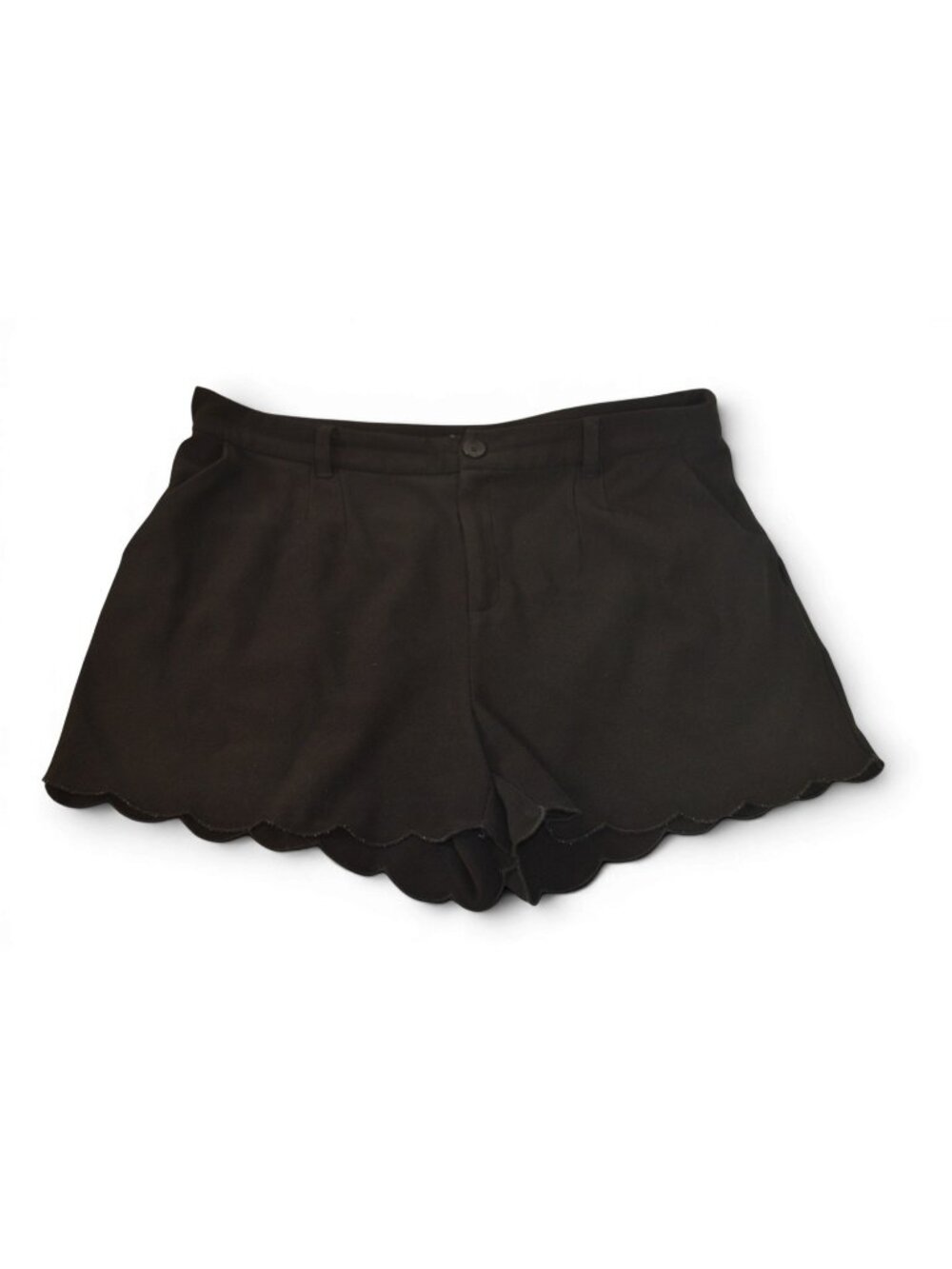 ModCloth Black Scalloped Hem Dressy Shorts Women’s XL Retro Style